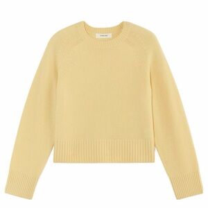 NEVER WORN Everlane 100% Cashmere Boxy Crew Yellow Sweater